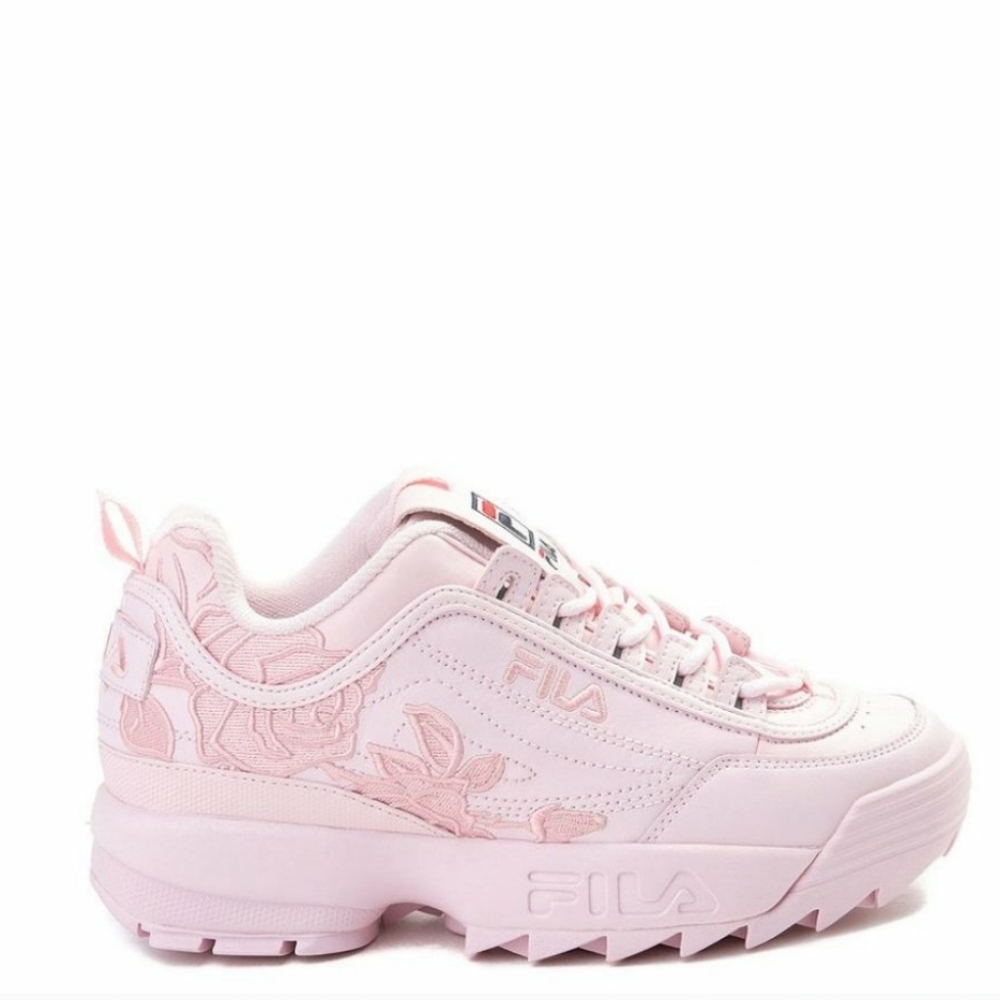 《FILA》Disrupter Pink Rose Platform Chunky Sneaker